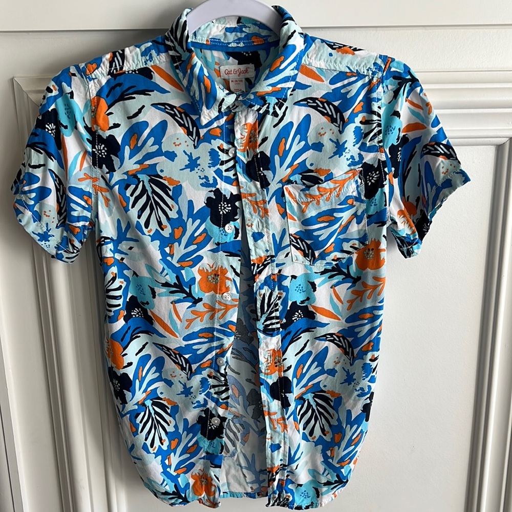 Boys tropical beach shirt